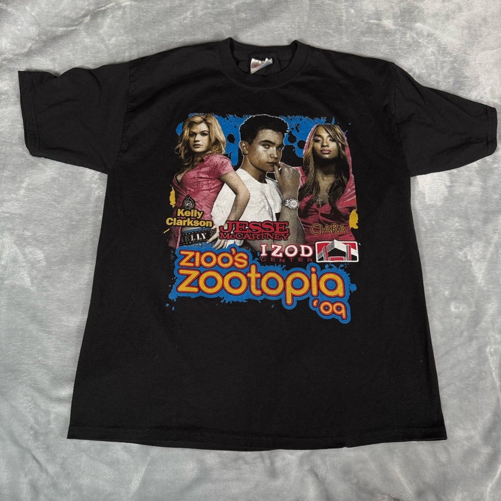Z100 Zootopia Concert T Shirt Mens M Jesse McCartney Soulja Boy Hip Hop Y2K - Picture 2 of 9